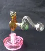 Beautiful glass pot football hookah smoking pipe gongs glass hookah smoking pipe - vap- vaporizer