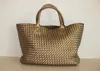 Brand New Woven Leather Like Cross Stitch Hobo Large Handbag Women's Fashion Woven bag Purse Casual Tote196B