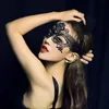 1pc Hot Worldwide Black Sexy Lady Lace Mask Cutout Eye Mask för Masquerade Party Fancy Dress Costume