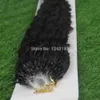 グレード6a未加工のブラジルのアフロキンキー巻き毛バージンヒューマンヘアナチュラルブラックマイクロリングループキンキーヘア100G3178735