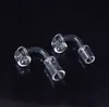 Kalın domeless Kuvars Banger Tırnak 18.8mm14.5mm Banger Dab kulesi Cam sigara Bong Su Borular