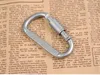 Bergsteigen Wandern Camping Outdoor-Gadgets Karabiner Karabinerhaken Aufhänger Schlüsselanhänger Aluminium Kletterkarabiner 100 Stück DHL Versand