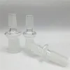 Conversor de adaptador de vidro com 14mm 18mm masculino feminino cachimbo de água grosso transparente adaptadores de bong moagem junta boca pyrex cachimbo de água para fumar