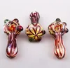 New Promotion Colorful Glass Hand Pipes Mini Smoking Accessories Tobacco Rig