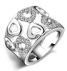 Sterling Silver Love Kobiety Pierścień Zrikon Biżuteria Moda Heart Cute Engagement Gorgeous Hurtownie Fabryka Cena Nowy