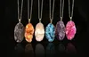 2016 New Arrival Irregular Natural Stone Necklaces Crystal Druzy Drusy Pendant Quartz Necklace For Women Statement Necklace Jewelry