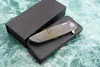 Wild boar Brian Nadeau Custom Typhoon ball bearings folding knife D2 blade Flying fish pattern titanium handle Camping EDC tools