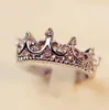 Queen Silver Crown Anelli per le donne Punk Brand Crystal Jewellery Love Rings Bijoux femminile Anelli di fidanzamento per matrimonio Spedizione gratuita