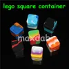 boxes 100 pcs square Nonstick Shatter Concentrate Silicone Cure Cubes Jar Container glass bong ti nails8428797