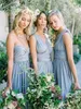 2018 Cheap Convertible Long Chiffon Bridesmaid Dresses Eight Ways To Wear Beach Pleated Floor Length Country Wedding Bridesmaids Party Gowns