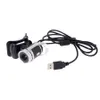 Webcam USB 360 gradi USB 480P HD Fotocamera Web Cam Clip-on Digital Video Webcamera con microfono MIC per computer PC portatile