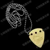 Thickness 1.0mm perimeter 60cm Acoustic Electric Guitar Picks Aluminium musical instrument parts Pendant Necklace