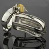 Livraison gratuite, dispositif masculin, cage à coq en alliage de zinc anneaux de bondage de pénis en métal style ouvert et fermé lock8492639