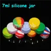 Boîtes Conteneur en silicone Pot Concentré de cire 22ML 7ML 5ML Conteneurs Pots en silicone pour Dab Nonsolid Color Silicone Bong