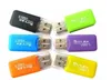 Colorful Micro Sd Card Reader Usb 2 0 T-flash Memory Card Reader TF Card Reader 500pcs lot320M