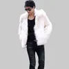 Fall-2016 Mens Fashion Solid Vetement Homme Faux  Fur Coat Casual Warm Jacket Outwear Autumn Winter Style Plus Size L-3XL