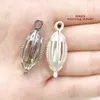 925 Gaiola de Locket de Futebol Americana de Prata, pode conter 9mm Pearl Gem Grânulos Sterling Silver Rugby Pingente de Rugbano para Colar DIY Charms