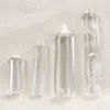 HJT 4pcs whole sell New natural clear crystal point quartz points reiki healing point Cure chakra stone9433225