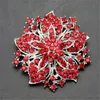 Rhinestone diamond Flowers Redbud Brooches Pins Corsage Scarf Clips Women Men Silver Gold Business Suit dress top pin Fashion jewelry will and sandy