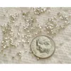 Partihandel-nyaste 1000-bit blanda rörkrymppärlor för smycken, 1,5 mm, silvergold