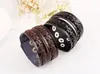 2017, new woven head layer leather bracelet, Europe and America popular new bracelet, leather jewelry, leather bracelet