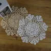 Lot of 24 pcs crocheted doilies, 4 Beige 14 White 6 Pink 4"-6"-7"-8"-9" , hand crochet tablecloth for Party Home Textile Table Napkin decor