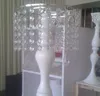 Livraison gratuite 2016 blanc cristal mariage fleur Vase fleur support Table de mariage pièce maîtresse 46 cm (H) 10 pcs/lot