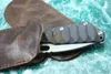 2pcs/Lot Hand made 100% genuine leather sheath pouch for folding knife pocket knife gentleman knife such as Sebenza Whaleshark