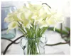 13 Colors Vintage Artificial Flowers Calla Lily Bouquets 34.5 CM/13.6 inch for Bridal Wedding Bouquet DecorationThere