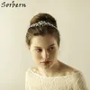 Sorbern Transparent Crystal Headpiece Bridal Tiaras Headband Bride Wreath Wedding Flower Headdress Noble Hair Ornament Smycken Hårband