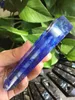 1 pièces 114mm livraison gratuite bleu éperlan Quartz fumer tuyau fusion cristal pierre porte-cigarette pour tabac