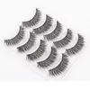 False Eyelashes Natural Long Crisscross Cross 5 Pairs with Package Box Messy Thick Natural Fake Eye Lashes Professional Makeup Tips Bigeye