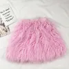 Autumn Winter Pink fur tassels Girls Skirts children clothes Fashion Toddler shorts baby Pencil Kids Clothing A1067