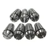 7 Pcs ER11 Precisão Primavera Collet Set Fresagem CNC Ferramenta Torno Workholding B00264