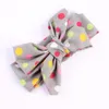 Cute Kids Baby Girls Headwraps Top Knot Dot big Bow Headband Children Infants DIY Headwear Turban Girl Hair Accessories