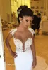 Vintage Sexy Anne Suknie Ślubne Białe Rękawy Czapki Szyfonowa Backless Długość Długość Party Bridal Suknie