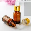 무료 DHL 768pcs/Lot Amber 10ml 유리 드롭퍼 팁을위한 팁 및 5 개의 드롭퍼 또는 스크류 탬퍼 캡을위한 ejuice e-liquid 병.