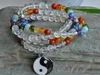 SN0321 brin Chakra équilibre 108 Mala Bracelet éléphant Mala perles Bracelets Malas Yoga collier en gros