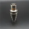 Prego de Titânio Ajustável Domeless Universal 10mm 14mm 18.8mm GR2 6em1 para 16mm bobina de aquecimento elétrico buzina de vidro de fumar cachimbos de água bong