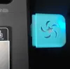 1 TEILE / LOS Einzelhandel Hause PC Auto Duft Micro Mini Aroma USB Diffusor Probe mit Led Hellrosa Blau (Ohne ätherisches öl)