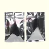 10x15cm 100pcs / lot X Bolsas con cierre de cremallera de papel de aluminio chapado en plata - Bolsas de plástico de lámina de Mylar con cierre de cremallera resellable Foo343L