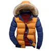 Fall-2016 Winter Mäns Tjock Vinter Koreansk Youth Hooded Padded Cotton Jacket M-4XL