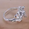 gåva ledande kvinnors sterling silver pläterade smycken ring dmsr054 populära 925 silverplatta fingerringar band ringar194x