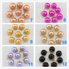 Hot Hurtownie DIY Biżuteria Bransoletka Naszyjnik Charms Akcesoria Moda 300 sztuk / partia 11mm Imitacja Pearl 12 Kolor Spinki do mankietów Przycisk klamra