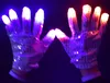 LED Blinkande Silver Sequins Handskar Party Dance Finger Lighting Glow Mittens Handskar Bar Halloween Jul Performance Stage rekvisita