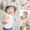 Accessori per capelli Cappello da sole per bambini dolci Cappello a secchiello da spiaggia per bambina a pois estivi8178146