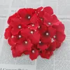 18cm artificial silk hydrangea flower head diy wedding bouquet flowers head wreath garland home decoration G1180232H