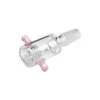 Ciotola in vetro rosa per narghilè - adatta a ciotole per giunti maschili da 14 mm, elegante accessorio per fumatori