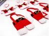 Mutfak Çatal Takım Gümüş Tutucular Cepler Bıçaklar Milletler Çanta Kardan Adam Şekilli Noel Noel Baba Parti Dekorasyon Malzemeleri