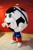 high quality real pictures deluxe football mascot costume anime costumes advertising mascotte adult size factory direct free